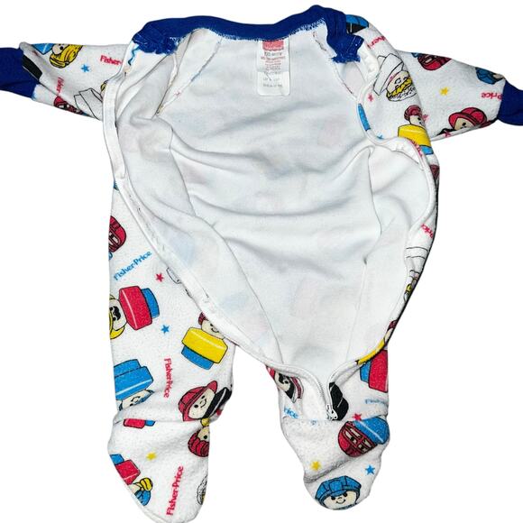 Vintage 90s Fisher-Price little people's baby footed sleeper size 6-12 months - Picture 3 of 7